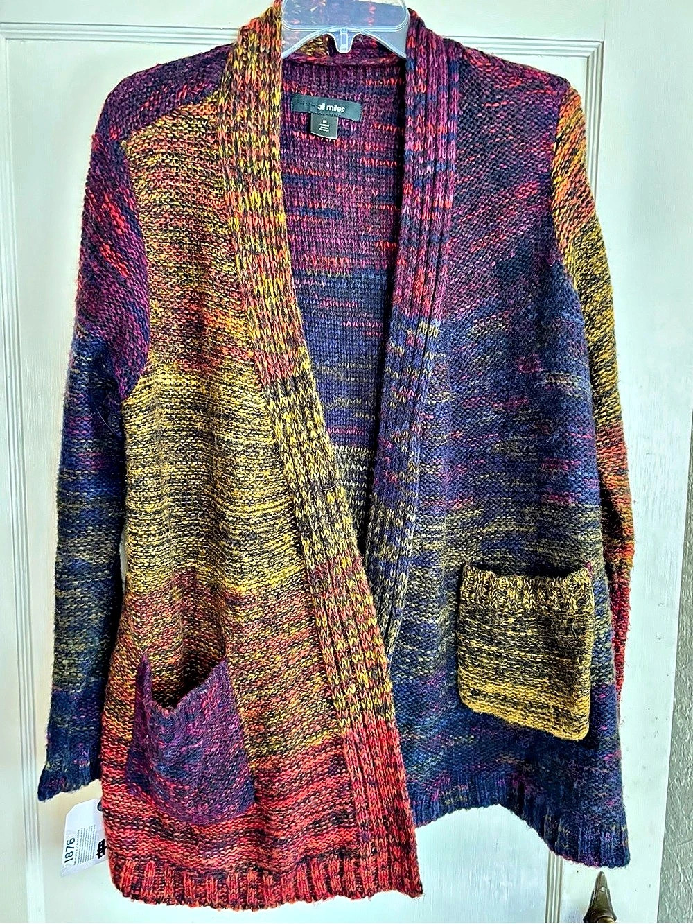 ali miles Color Block Cardigan